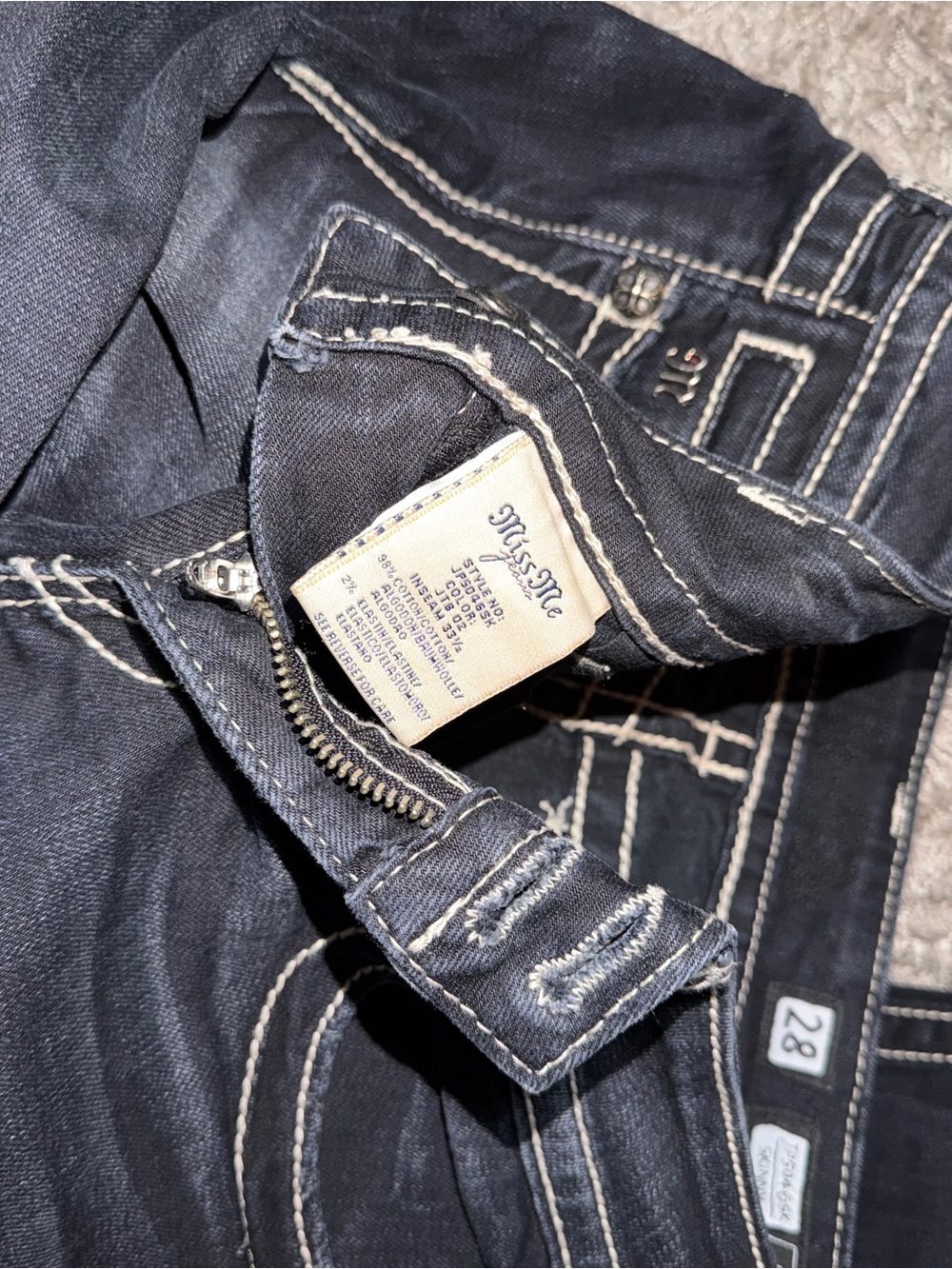 Miss Me Dark Indigo Embellished Bootcut Jeans - Picture 3 of 3